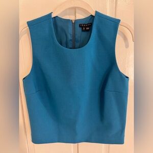 Theory Women's Vibrant Blue Sleeveless Blouse